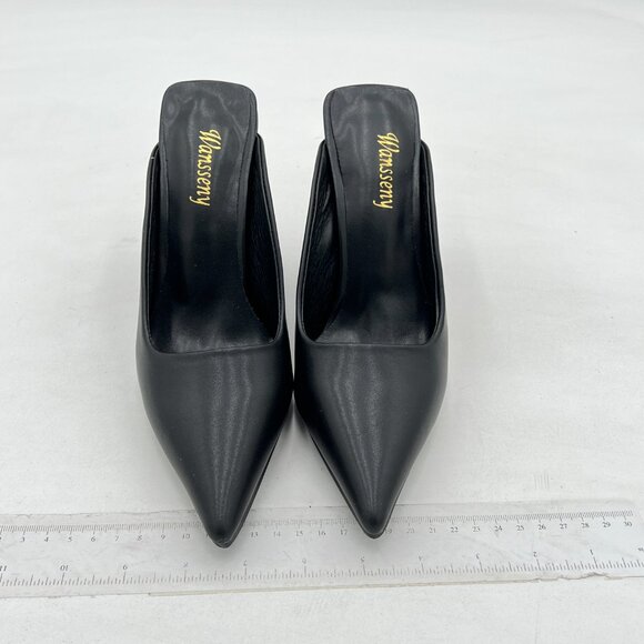 Elegant Black Wedge Sandals - Picture 3 of 8